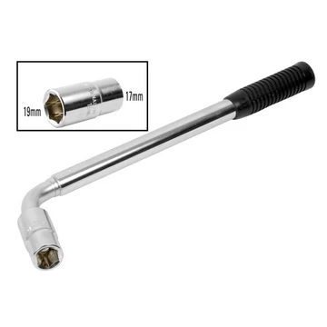 AUTO PLUS teleszkópos kerékkulcs cserélhető fejjel 17-19 / 21-23 mm