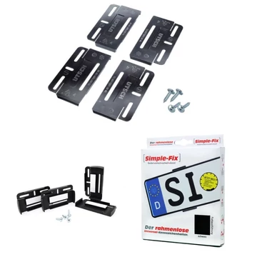 Keret nélküli rendszámtábla tartó pár (2 db) – Simple-Fix UTSCH