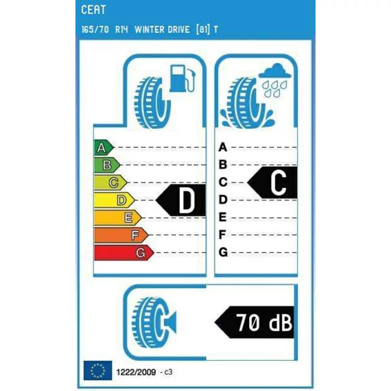 CEAT 165/70 R14 WINTER DRIVE 81T