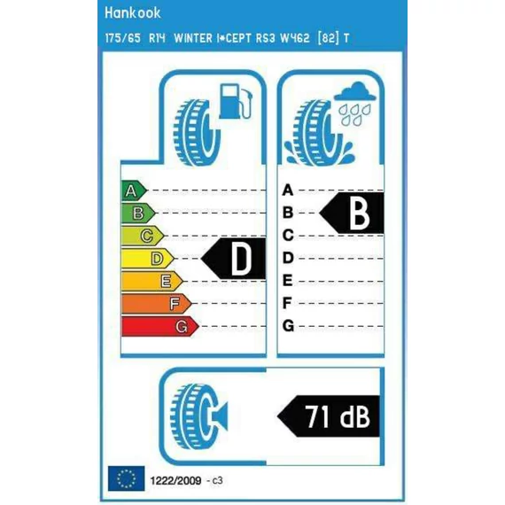 HANKOOK 175/65 R14 WINTER I* CEPT RS3 W462 82T téli gumi