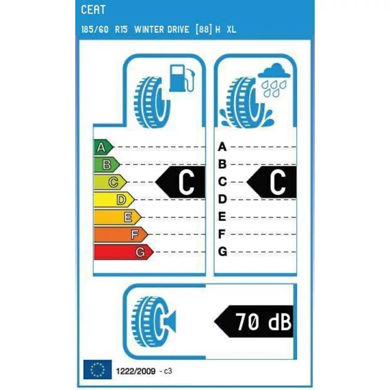 CEAT 185/60 R15 WINTER DRIVE 88H XL