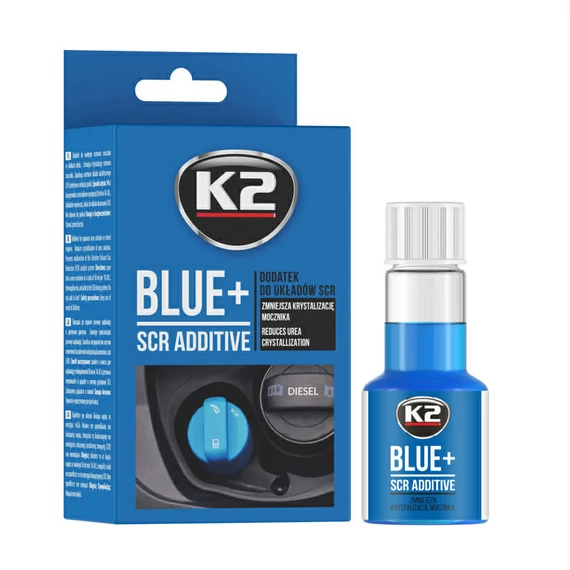 K2 Blue+ SCR adalék 50 ml – AdBlue rendszerhez