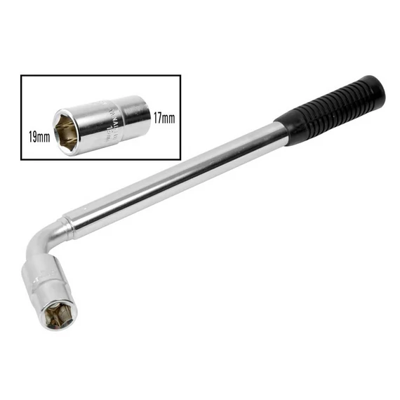 AUTO PLUS teleszkópos kerékkulcs cserélhető fejjel 17-19 / 21-23 mm