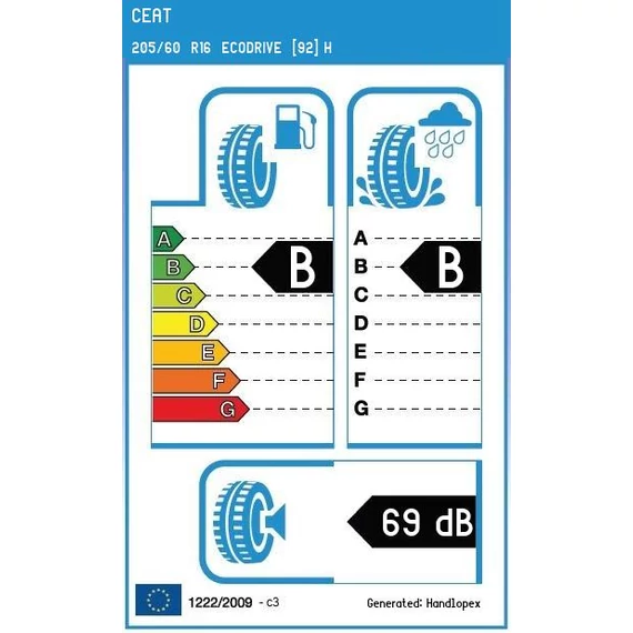 CEAT EcoDrive 205/60 R16 92H nyári gumiabroncs