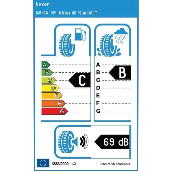 Nexen N’blue HD Plus 165/70 R14 81T nyári gumiabroncs