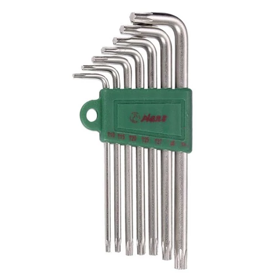 Torx kulcs készlet T10–T40 (7 db, L-alakú)