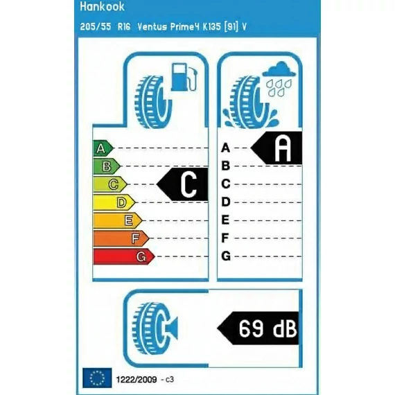 Hankook Ventus Prime4 K135 205/55 R16 91V nyári gumi