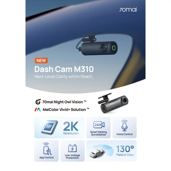 70mai Dash Cam M310 menetrögzítő kamera