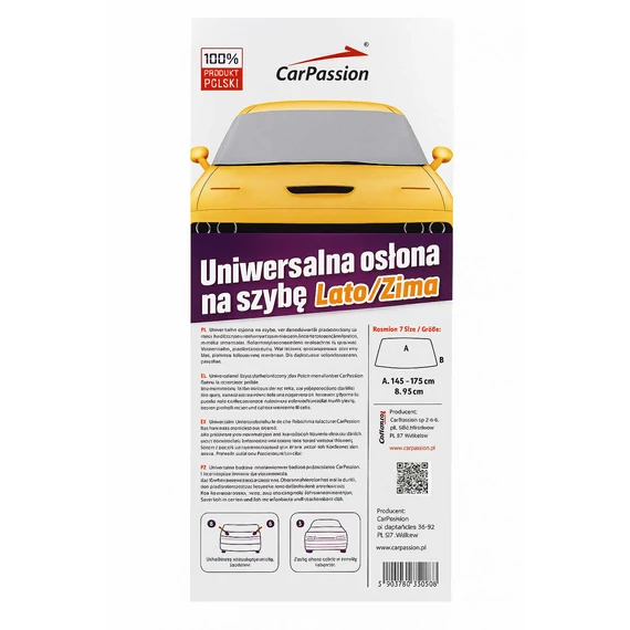 Univerzális szélvédő takaró ponyva (CarPassion)