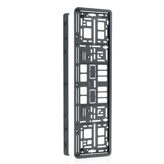 Univerzális fekete rendszámtábla tartó