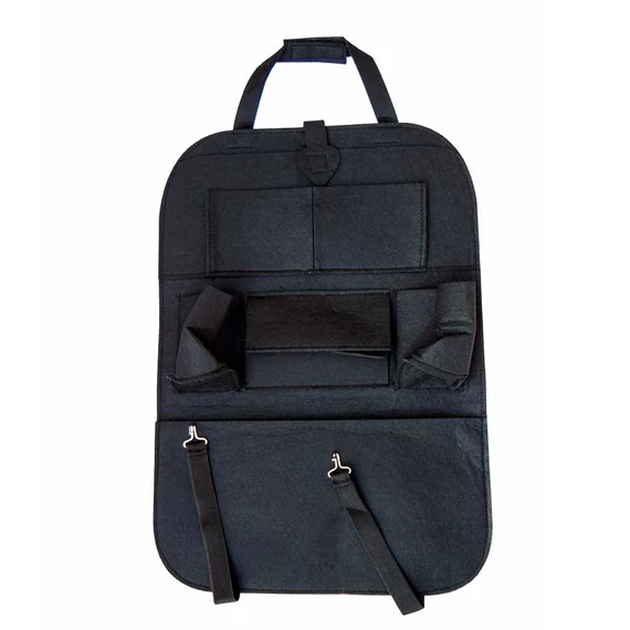 Háttámlára szerelhető tárolótáska – telefon, játékok, étel-ital tárolására